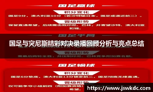 国足与突尼斯精彩对决录播回顾分析与亮点总结